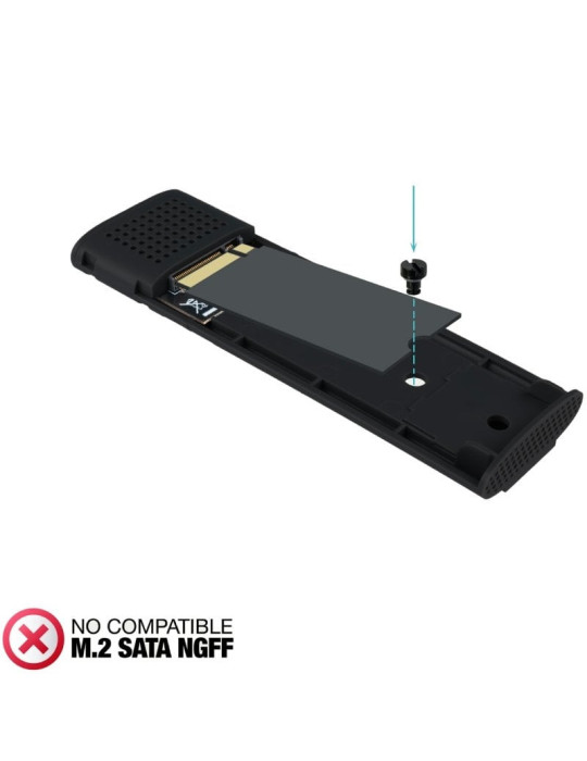 Caja Externa para Disco SSD M.2 NVMe TooQ TQE-2230B/ USB 3.1