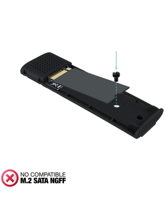 Caja Externa para Disco SSD M.2 NVMe TooQ TQE-2231B/ USB 3.1