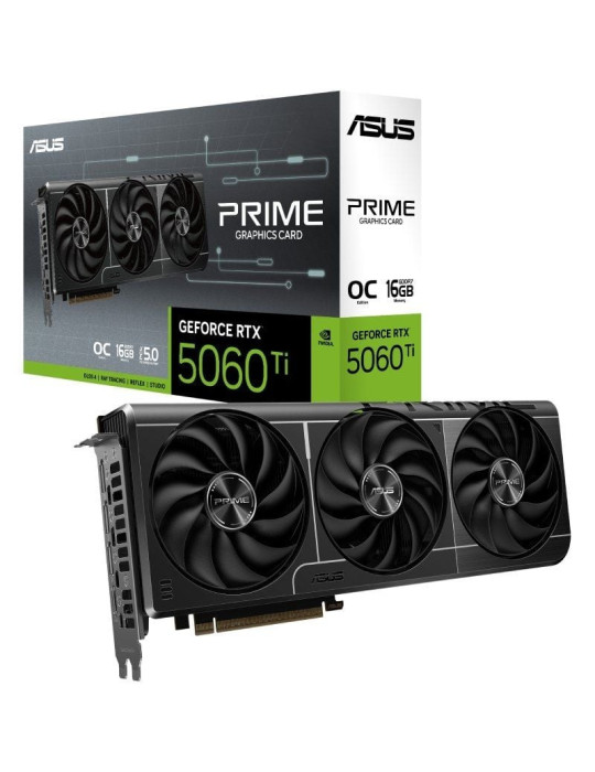 Tarjeta Gráfica Asus Prime GeForce RTX 5060 Ti OC Edition/ 16GB GDDR7