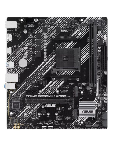 Placa Base Asus Prime B550M-K ARGB Socket AM4/ DDR4/ PCIe 4.0/ Micro ATX 2