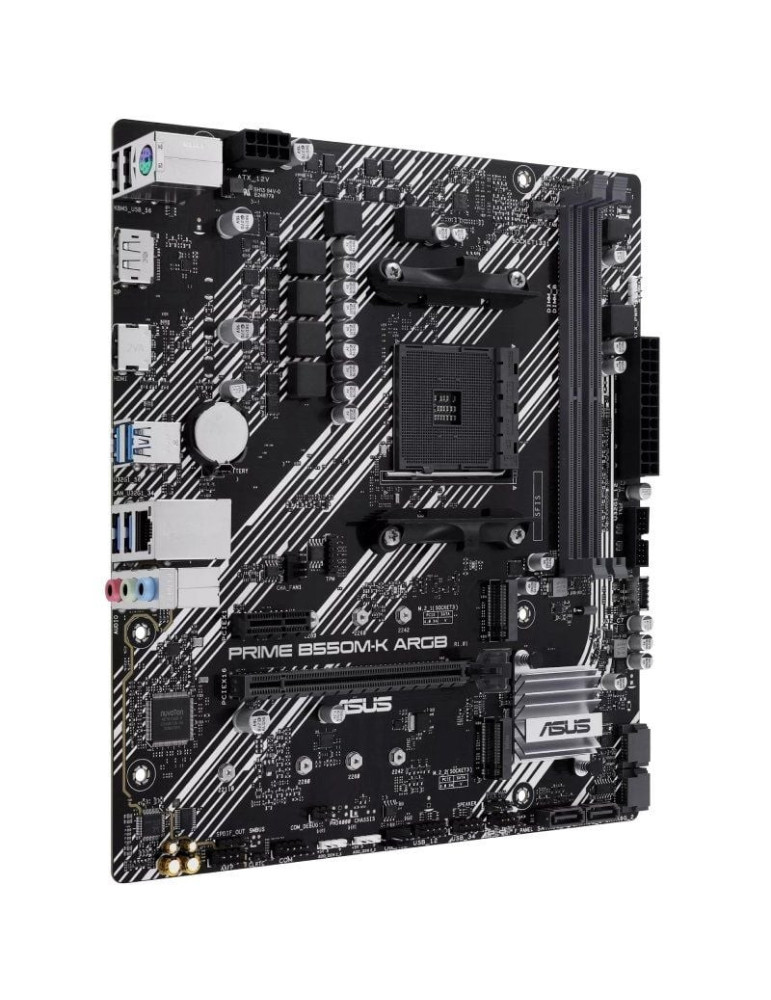 Placa Base Asus Prime B550M-K ARGB Socket AM4/ DDR4/ PCIe 4.0/ Micro ATX