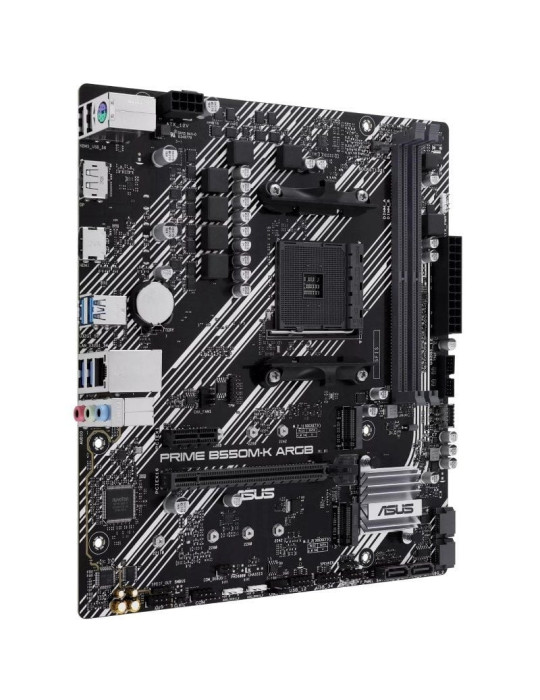 Placa Base Asus Prime B550M-K ARGB Socket AM4/ DDR4/ PCIe 4.0/ Micro ATX