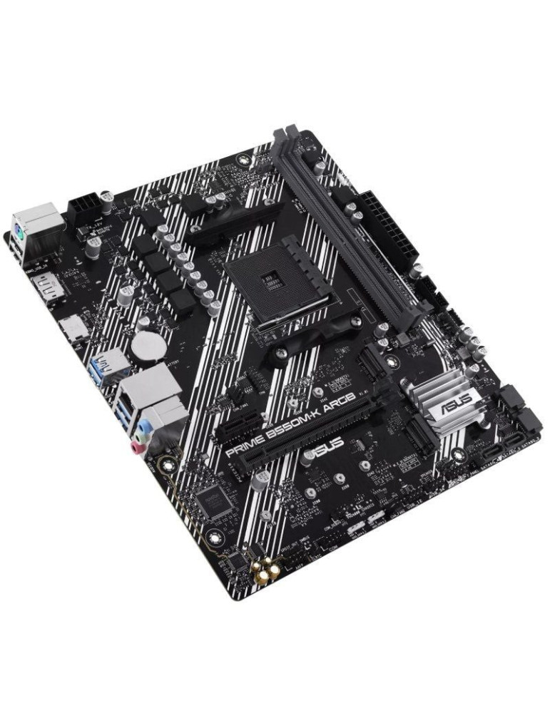 Placa Base Asus Prime B550M-K ARGB Socket AM4/ DDR4/ PCIe 4.0/ Micro ATX