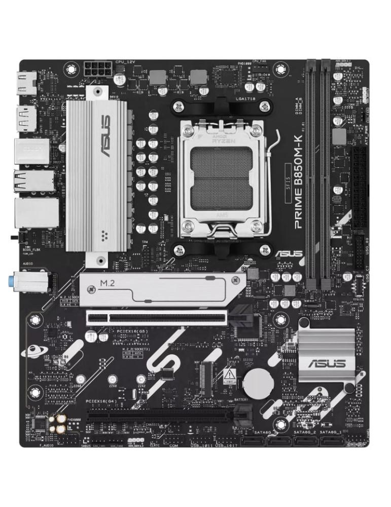 Placa Base Asus Prime B850M-K Socket AM5/ DDR5/ PCIe 5.0/ Micro ATX