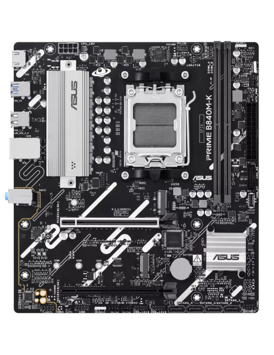 Placa Base Asus Prime B840M-K Socket AM5/ DDR5/ PCIe 4.0/ Micro ATX