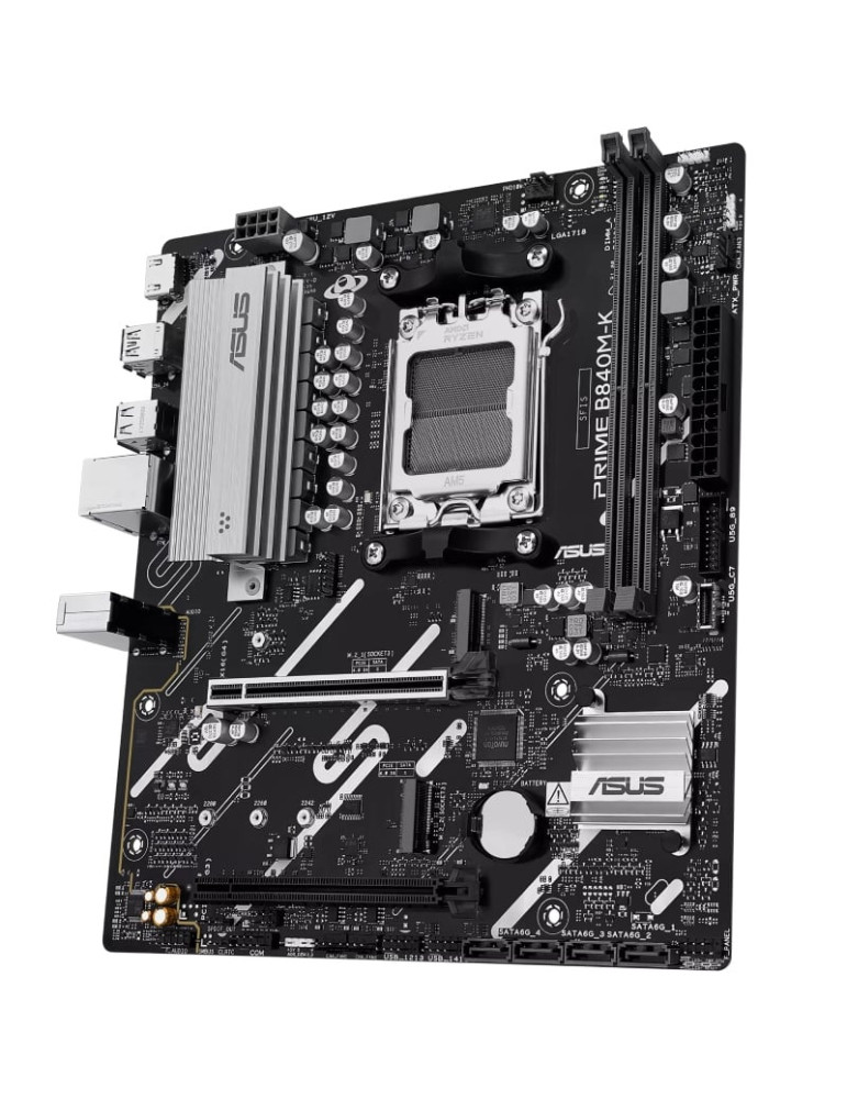 Placa Base Asus Prime B840M-K Socket AM5/ DDR5/ PCIe 4.0/ Micro ATX