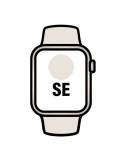 Apple Watch SE/ GPS/ 40mm/ Caja de Aluminio Blanco Estrella/ Correa Deportiva Blanco Estrella S/M