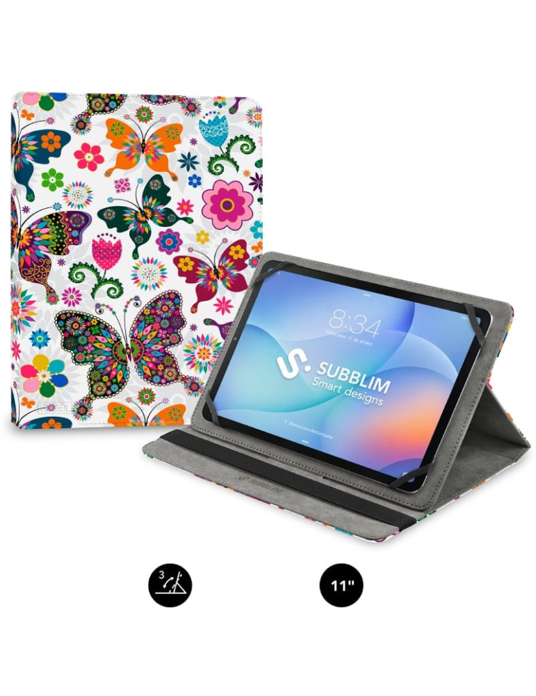 Funda Subblim Trendy Case Mariposas para Tablet de 9.6"-11"