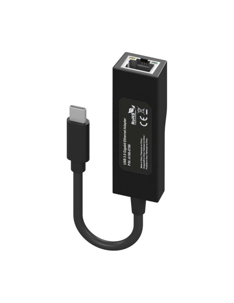 Adaptador USB Tipo-C - RJ45 Aisens A109-0765/ 1000Mbps