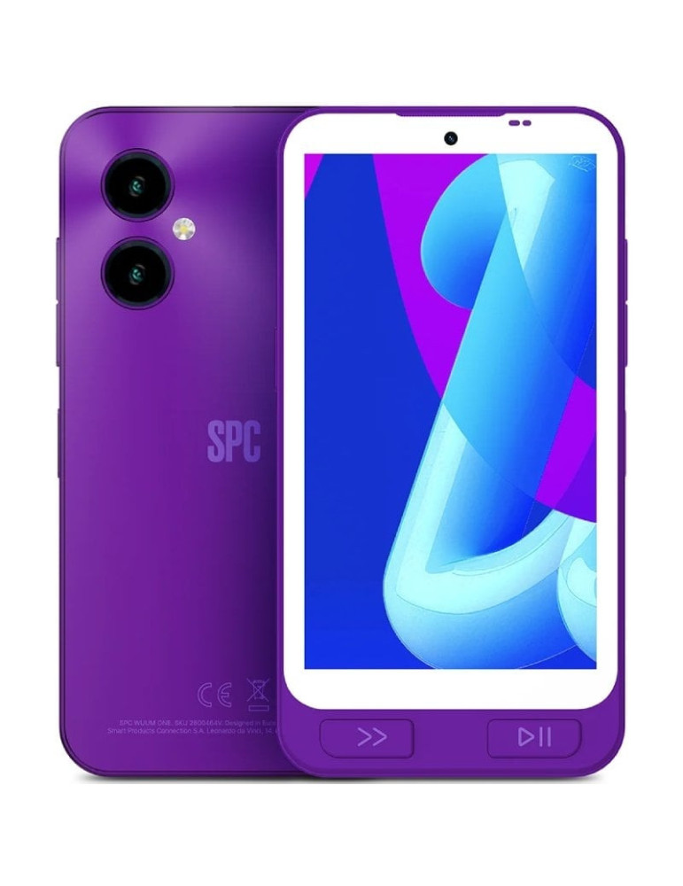 Smartphone SPC Wuum One 4GB/ 64GB/ 5"/ Púrpura