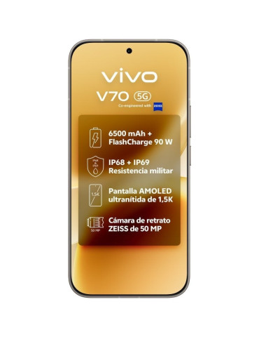 Smartphone Vivo V70 8GB/ 512GB/ 6.59"/ 5G/ Gris 2