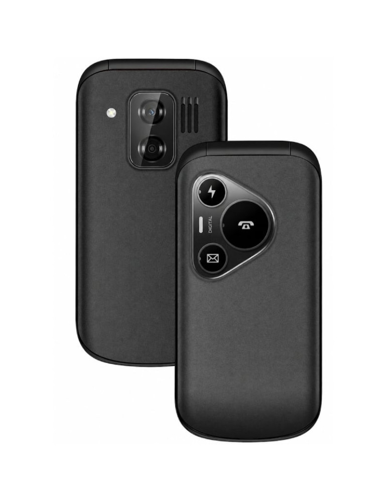 Teléfono Móvil Sunstech CELT24 para Personas Mayores/ Negro