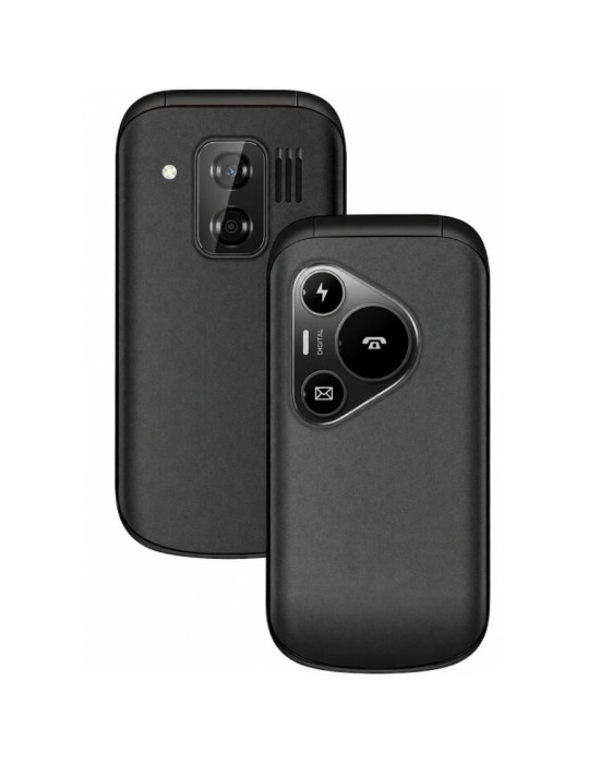 Teléfono Móvil Sunstech CELT24 para Personas Mayores/ Negro