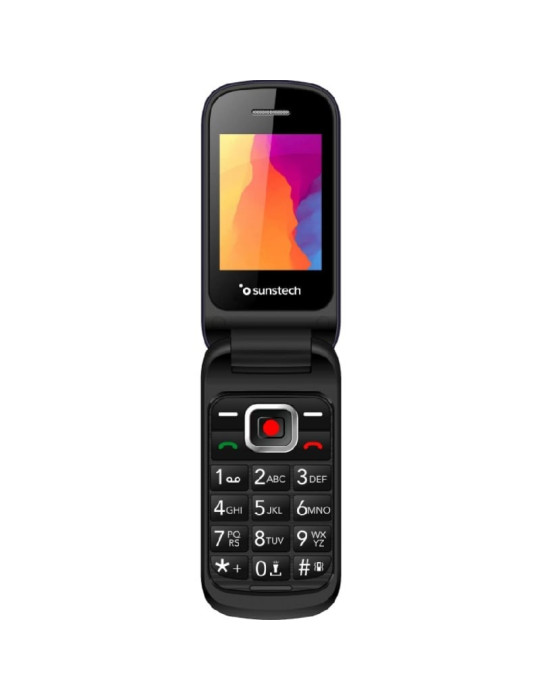 Teléfono Móvil Sunstech CELT24 para Personas Mayores/ Negro
