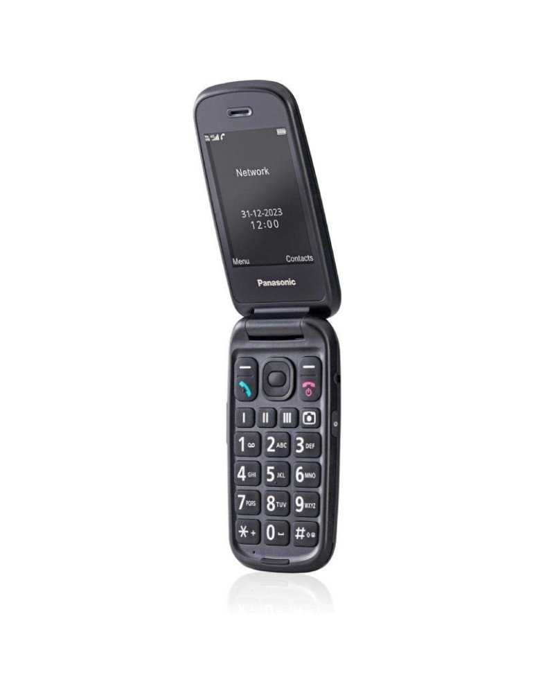 Teléfono Móvil Panasonic KX-TU550 para Personas Mayores/ Negro