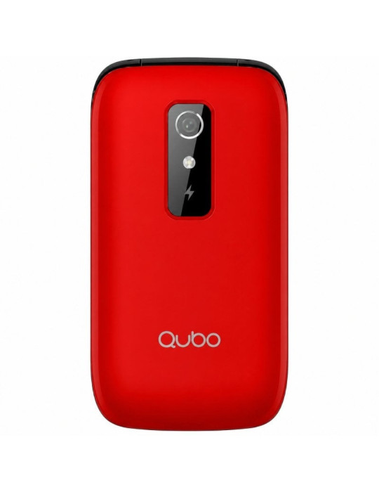 Teléfono Móvil Qubo P-220RD 4G para Personas Mayores/ Rojo