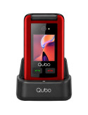 Teléfono Móvil Qubo X-247RDC 4G para Personas Mayores/ Rojo