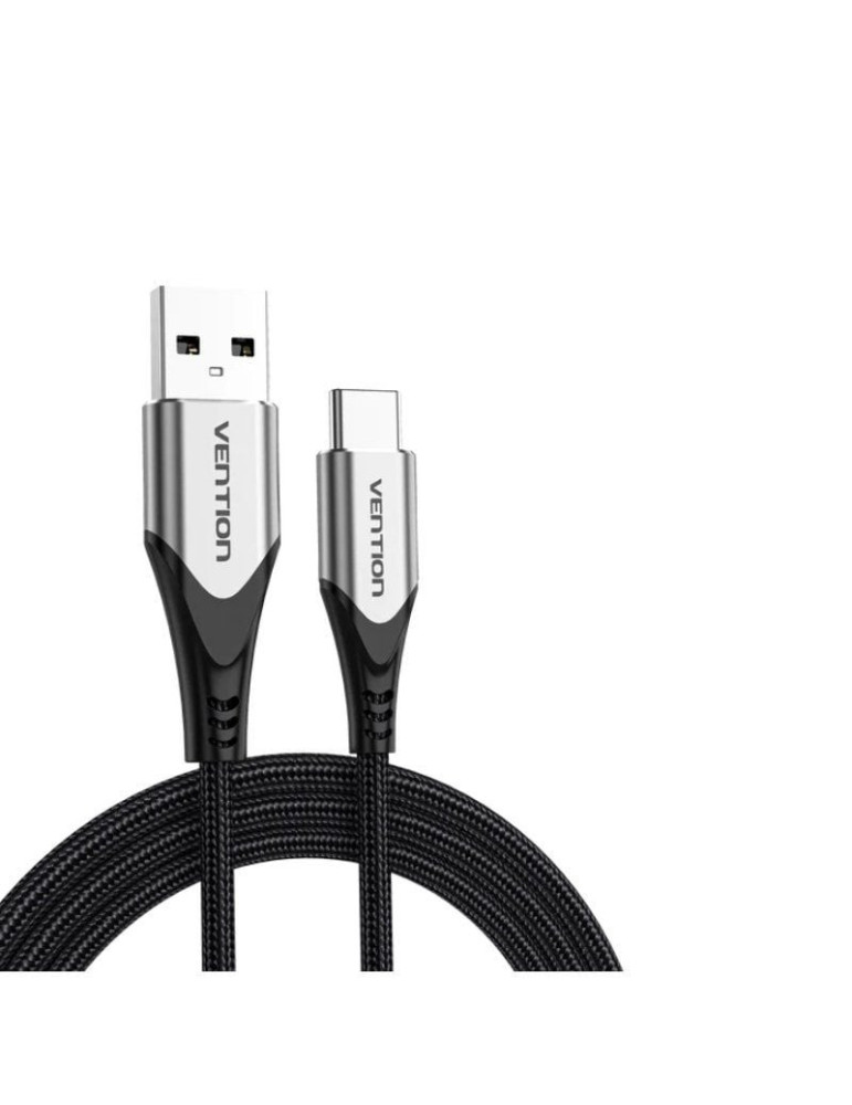 Cable USB 2.0 Tipo-C Vention CODHF/ USB Macho - USB Tipo-C Macho/ 480Mbps/ 1m/ Gris