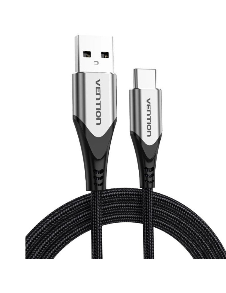 Cable USB 2.0 Tipo-C Vention CODHH/ USB Macho - USB Tipo-C Macho/ 480Mbps/ 2m/ Gris