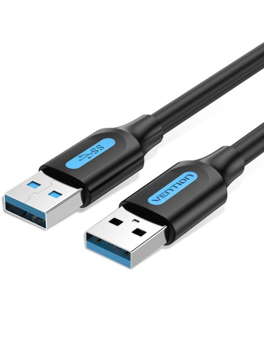 Cable USB 3.0 Vention CONBD/ USB Macho - USB Macho/ 5Gbps/ 50cm/ Negro