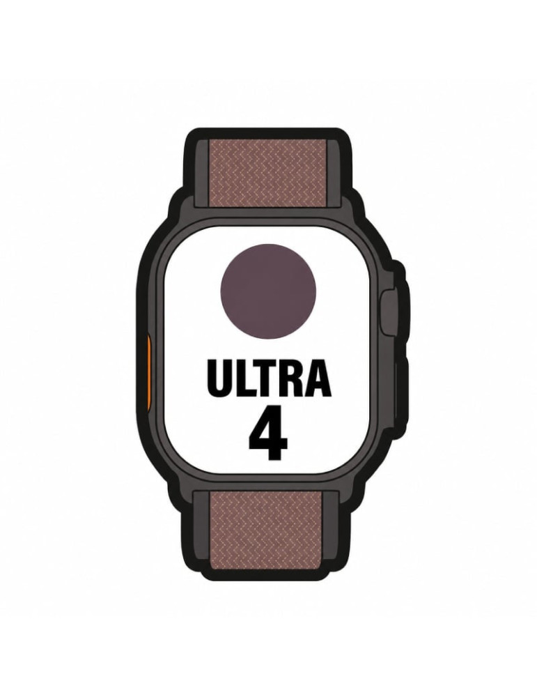 Apple Watch Ultra 4/ GPS/ 49mm/ Caja de Titanio Negro/ Correa Loop Alpine Burdeos L