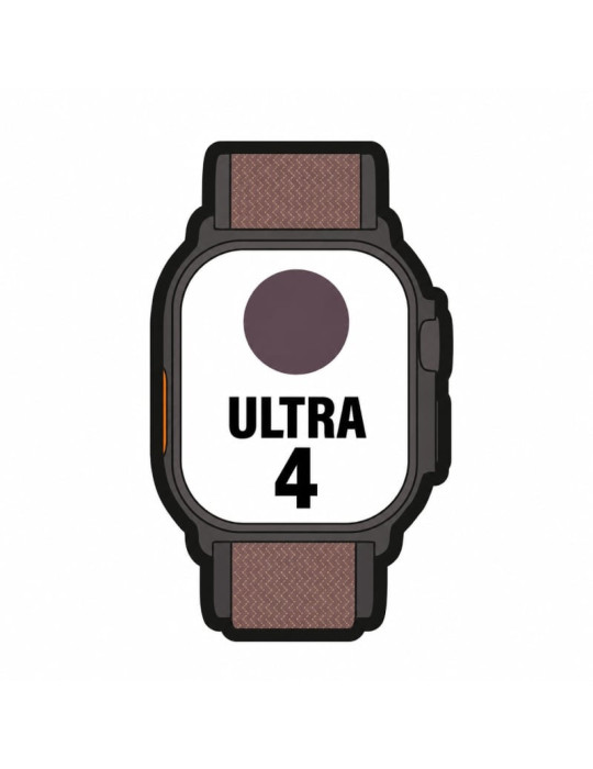 Apple Watch Ultra 4/ GPS/ 49mm/ Caja de Titanio Negro/ Correa Loop Alpine Burdeos L