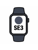 Apple Watch SE3/ GPS/ Cellular/ 44mm/ Caja de Aluminio Medianoche/ Correa Deportiva Azul Marino S/M