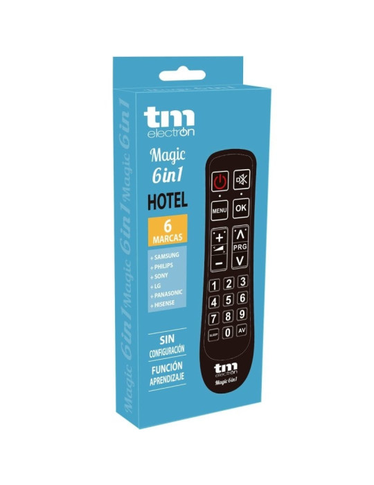 Mando Universal Magic Hotel 6 en 1 para TV Samsung/ LG/ Sony/ Panasonic/ Philips/ Hisense