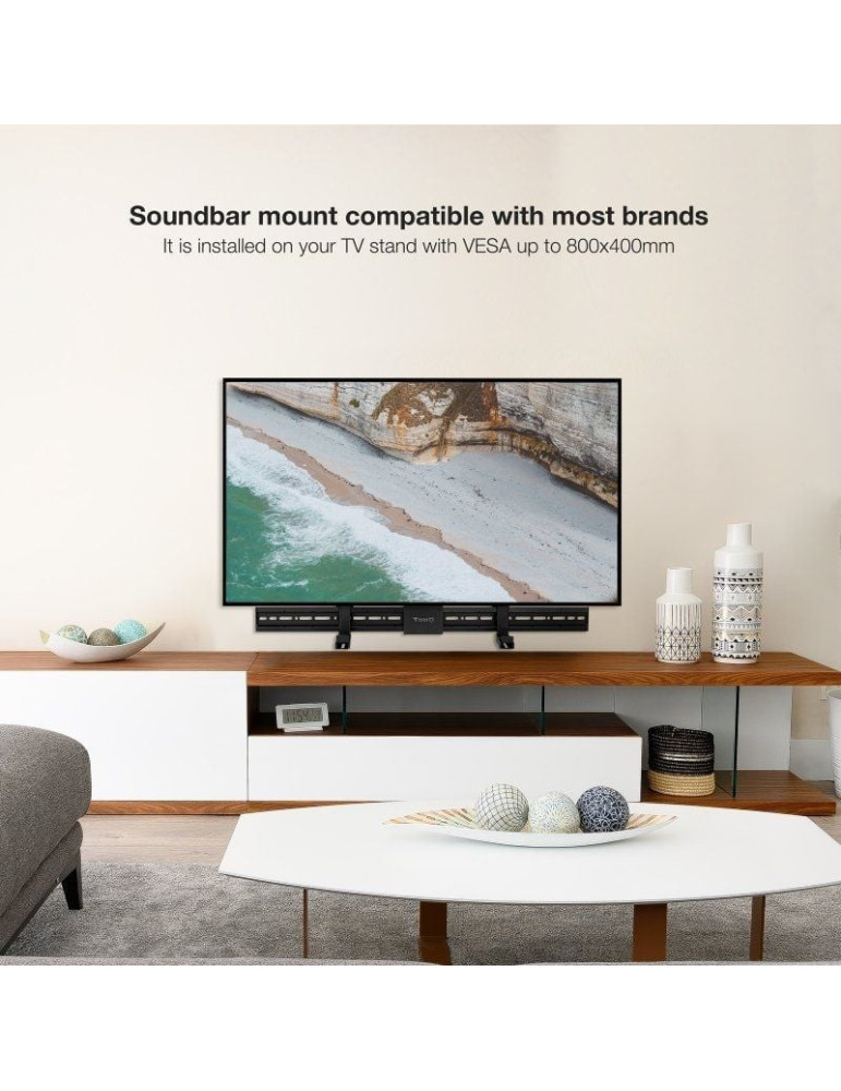 Soporte Universal Multi-Instalación TooQ TQSBM-01 para Barra de Sonido/ Hasta 15kg
