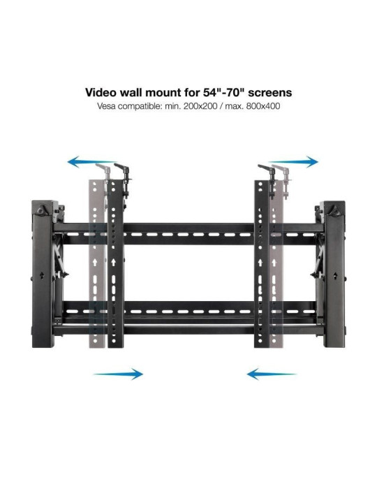 Soporte de Pared para Videowall Inclinable Tooq TQVW5470T para TV de 54-70"/ hasta 70kg