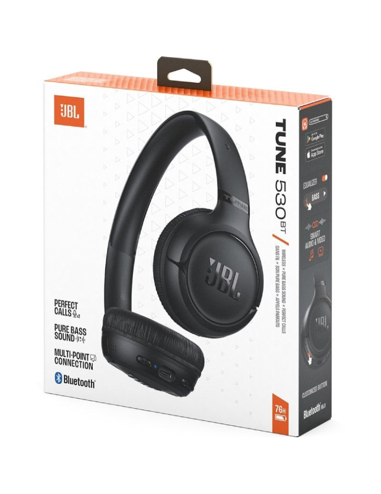 Auriculares Inalámbricos JBL Tune 530BT/ con Micrófono/ Bluetooth/ Negros