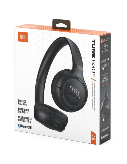 Auriculares Inalámbricos JBL Tune 530BT/ con Micrófono/ Bluetooth/ Negros