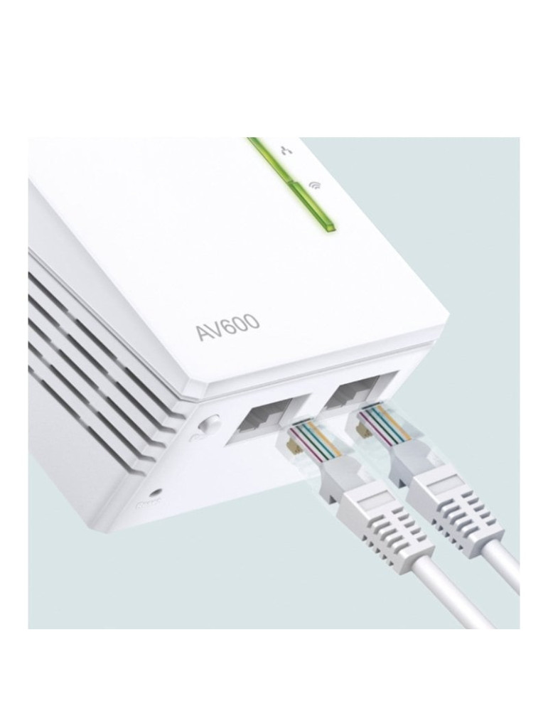 Adaptador Powerline TP-Link AV600 Extender V2 600Mbps/ Alcance 300m
