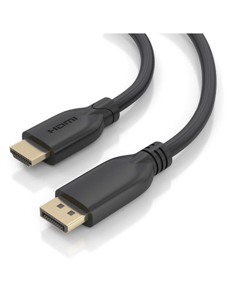 Cable Conversor Aisens A125-0922/ DisplayPort Macho - HDMI 4K Macho/ 10m/ Negro