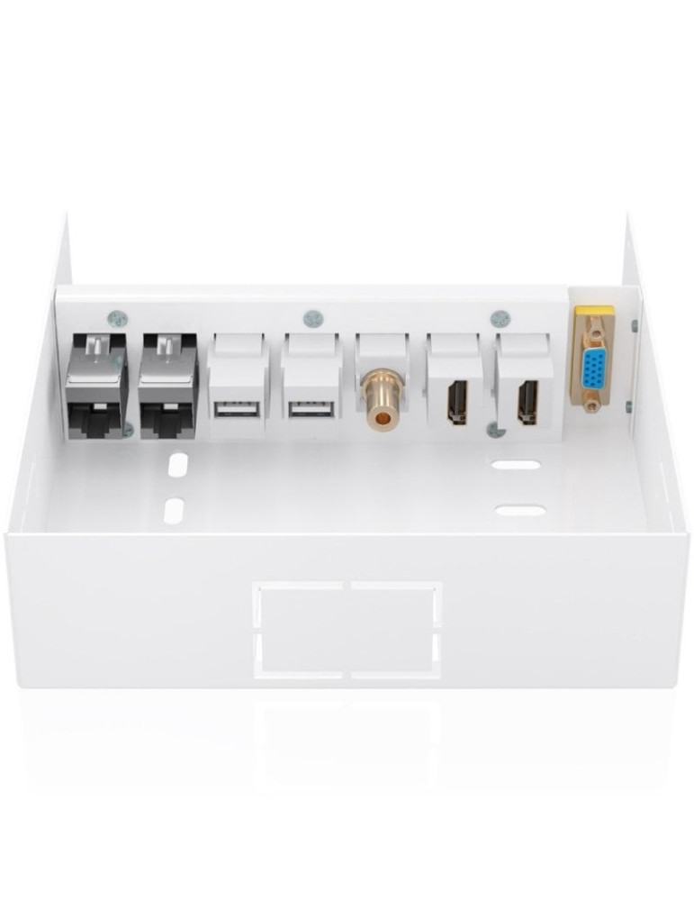 Caja de Conexiones Aisens A127-1031/ VGA - 2x HDMI - Jack 3.5 - 2x USB-B - 2x RJ45