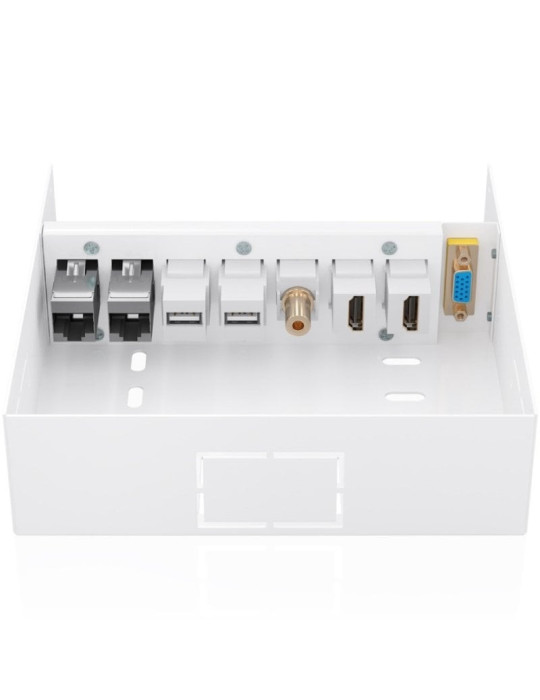 Caja de Conexiones Aisens A127-1031/ VGA - 2x HDMI - Jack 3.5 - 2x USB-B - 2x RJ45