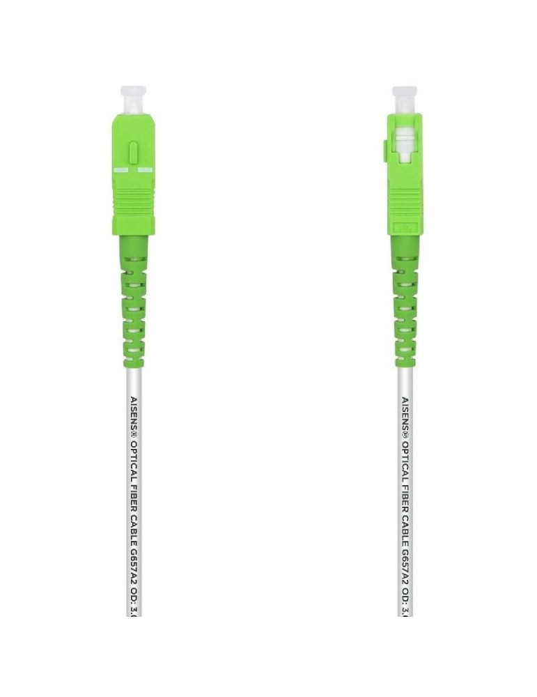 Cable de Fibra Óptica G657A2 3.0 Aisens A152-0496/ LSZH/ 5m/ Blanco