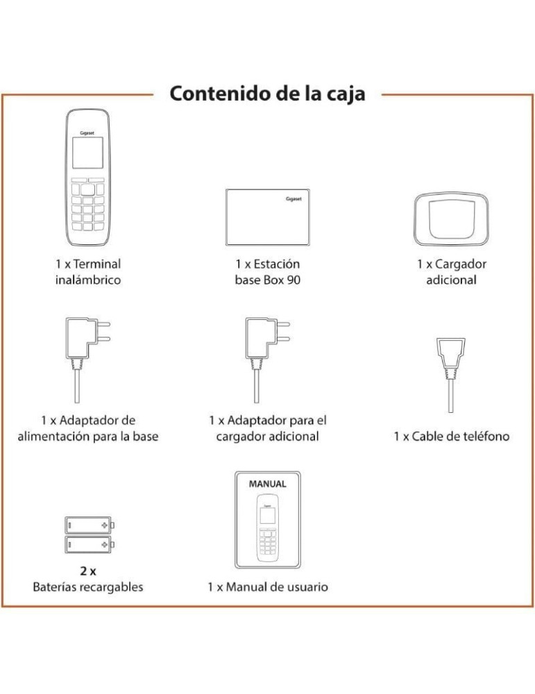 Teléfono Inalámbrico Gigaset CL390/ Gris