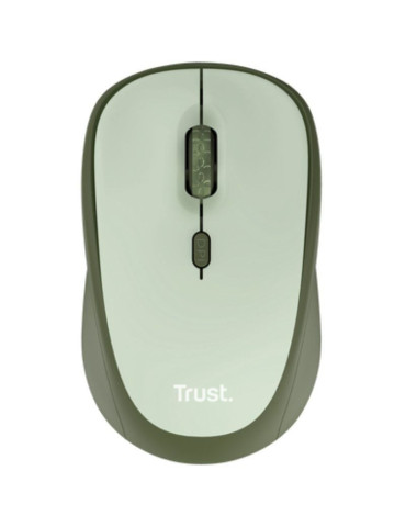 Ratón Mini Inalámbrico Trust Yvi+ Silent/ Hasta 1600 DPI/ Verde 2
