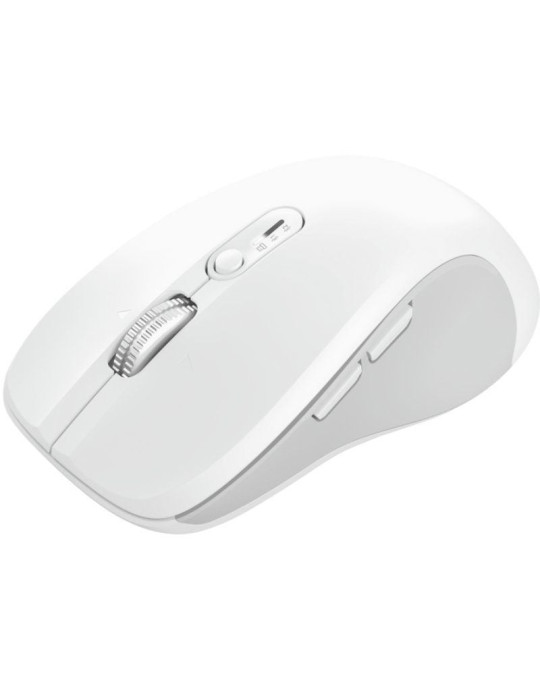Ratón Ergonómico Inalámbrico Trust Ferro/ Hasta 3200 DPI/ Blanco