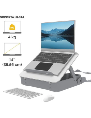 Maletín con Elevador Fellowes Breyta para Portátiles hasta 14"/ Blanco 2