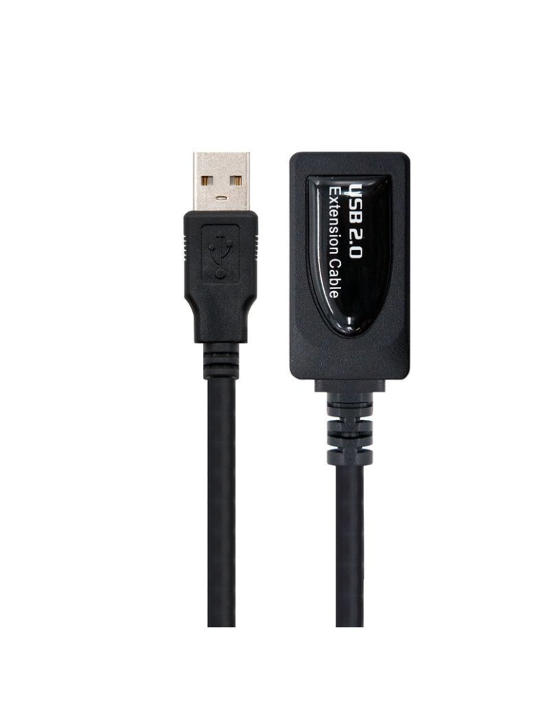 Cable Alargador USB 2.0 Nanocable 10.01.0211/ USB Macho - USB Hembra/ 5m/ Negro Cable Alargador USB 2.0 Nanocable 10.01.0211/ USB Macho - USB Hembra/ 5m/ Negro