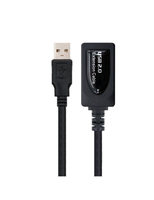 Cable Alargador USB 2.0 Nanocable 10.01.0211/ USB Macho - USB Hembra/ 5m/ Negro Cable Alargador USB 2.0 Nanocable 10.01.0211/ USB Macho - USB Hembra/ 5m/ Negro