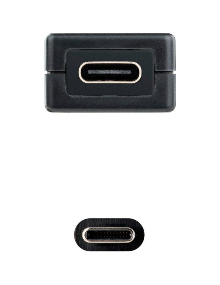 Cable Alargador USB Tipo-C 3.2 con Amplificador Nanocable 10.01.1312/ USB Tipo-C Macho - USB Tipo-C Hembra/ 10m/ Negro