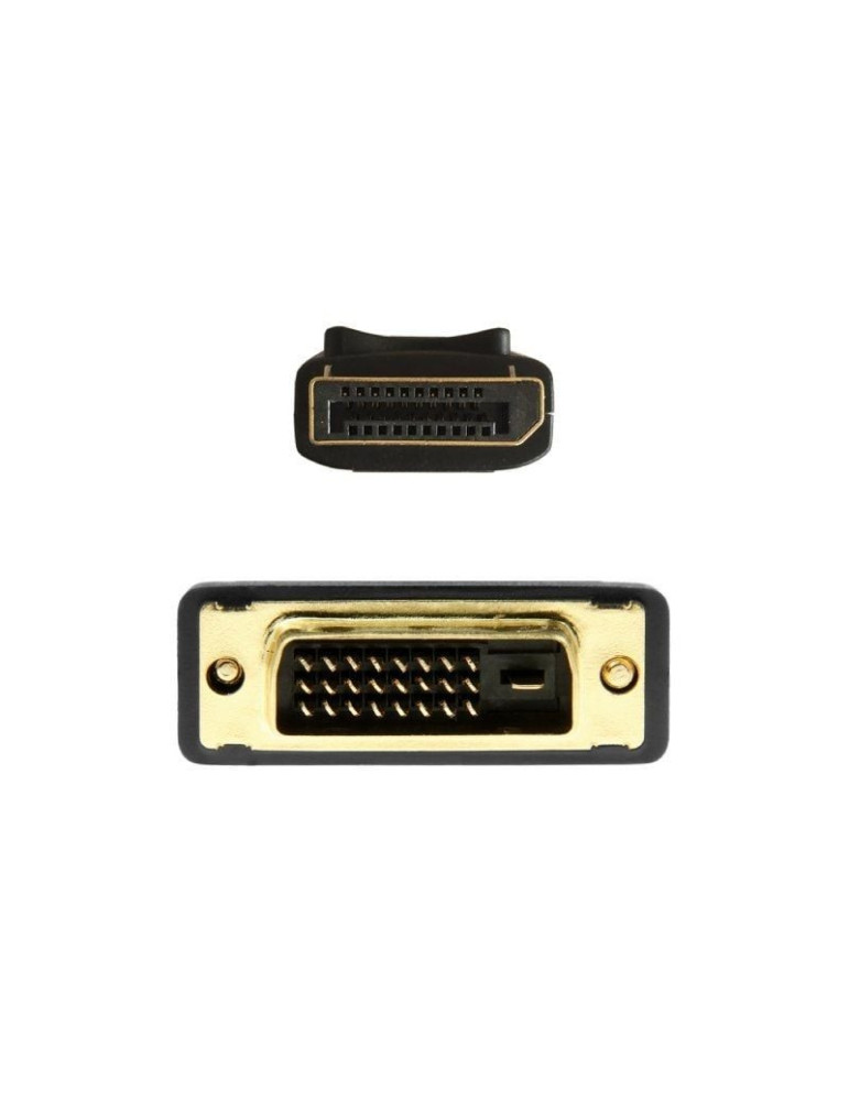 Cable Conversor Aisens A125-0463/ DisplayPort Macho - DVI Macho/ Hasta 5W/ 2300Mbps/ 3m/ Negro