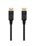 Cable DisplayPort 1.2 4K Nanocable 10.15.2301-L150/ DisplayPort Macho - DisplayPort Macho/ 1.5m/ Negro