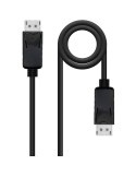 Cable DisplayPort 1.4 8K Nanocable 10.15.2800/ DisplayPort Macho - DisplayPort Macho/ 50cm/ Certificado/ Negro