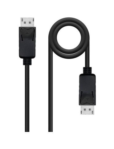 Cable DisplayPort 1.4 8K Nanocable 10.15.2803/ DisplayPort Macho - DisplayPort Macho/ 3m/ Certificado/ Negro