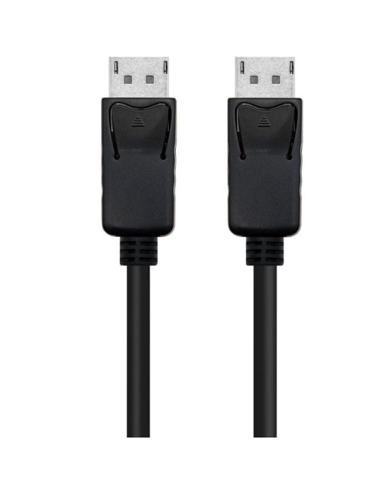 Cable DisplayPort 1.4 8K Nanocable 10.15.2803/ DisplayPort Macho - DisplayPort Macho/ 3m/ Certificado/ Negro