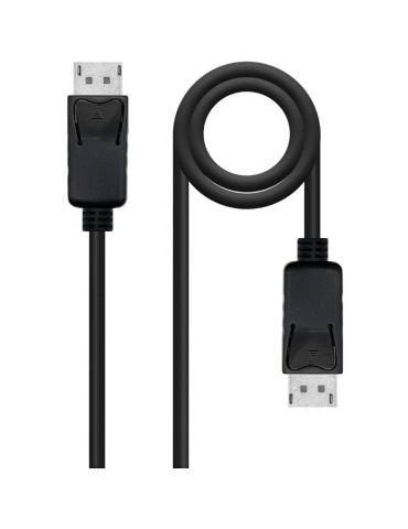 Cable DisplayPort 1.4 8K Nanocable 10.15.2805/ DisplayPort Macho - DisplayPort Macho/ 5m/ Certificado/ Negro